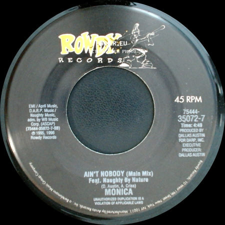 Monica - Why I Love You So Much / Ain't Nobody (Main Mix) Feat. Naughty By Nature side B