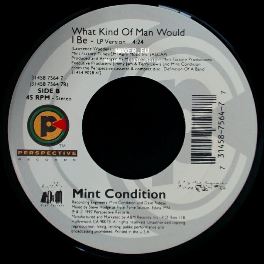 Mint Condition - You Don't Have To Hurt No More / What Kind Of Man Would I Be - Lp Version side B