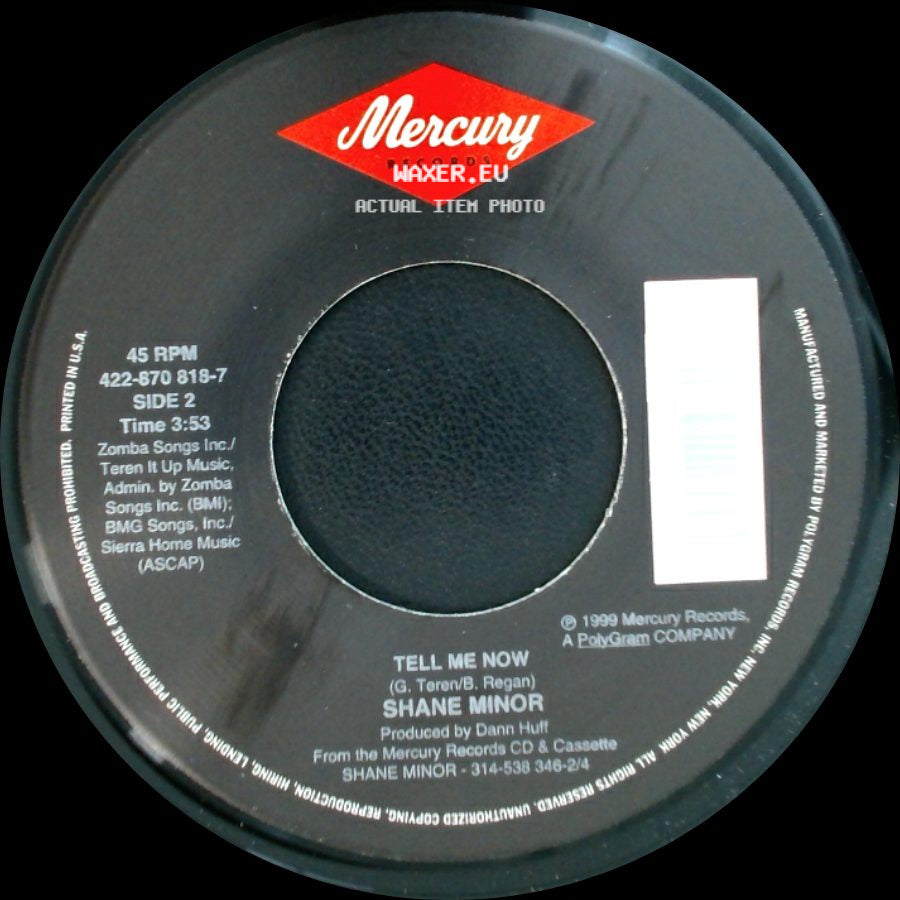 Shane Minor - Slave To The Habit / Tell Me Now side B