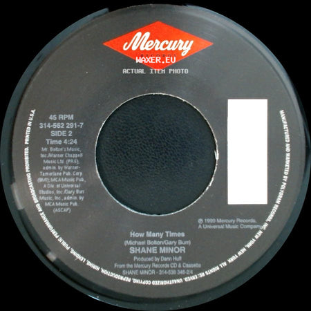Shane Minor - Ordinary Love / How Many Times side B