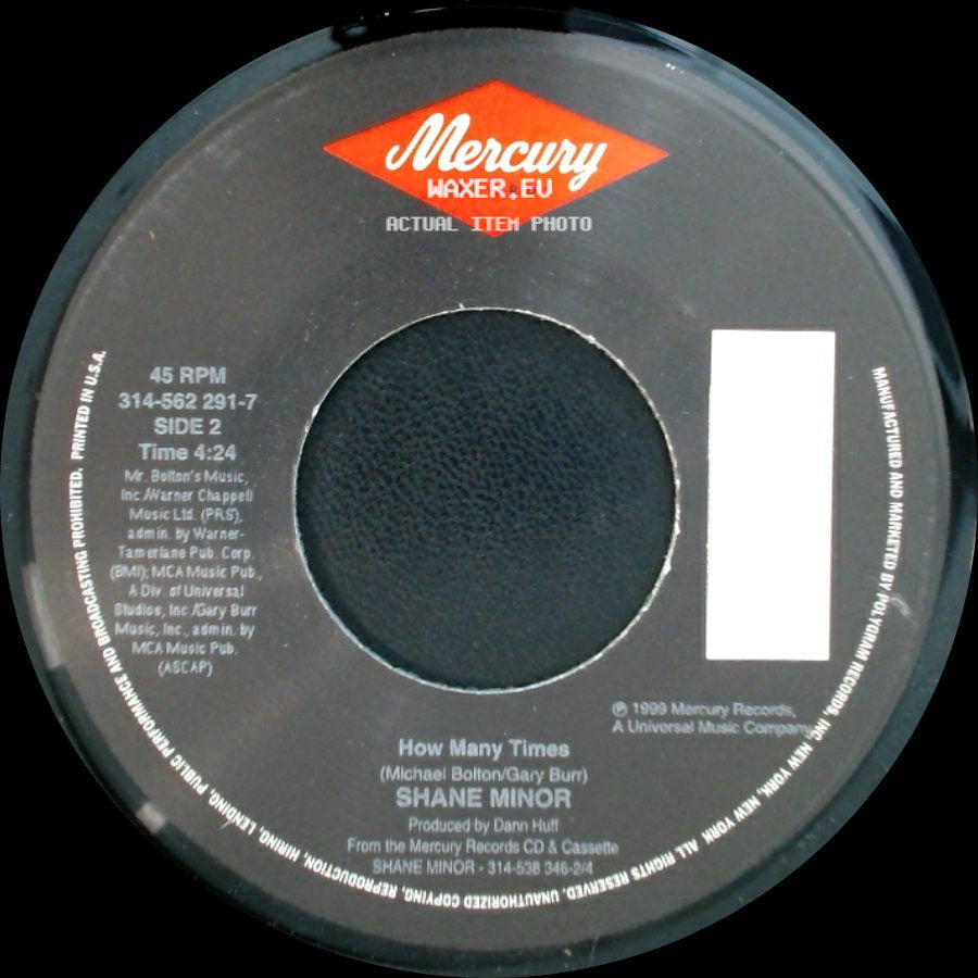 Shane Minor - Ordinary Love / How Many Times side B