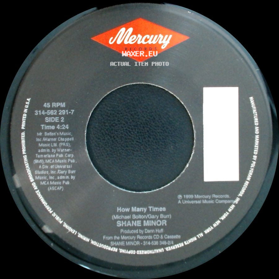 Shane Minor - Ordinary Love / How Many Times side B