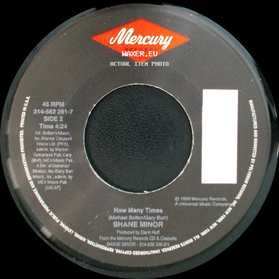 Shane Minor - Ordinary Love / How Many Times side B