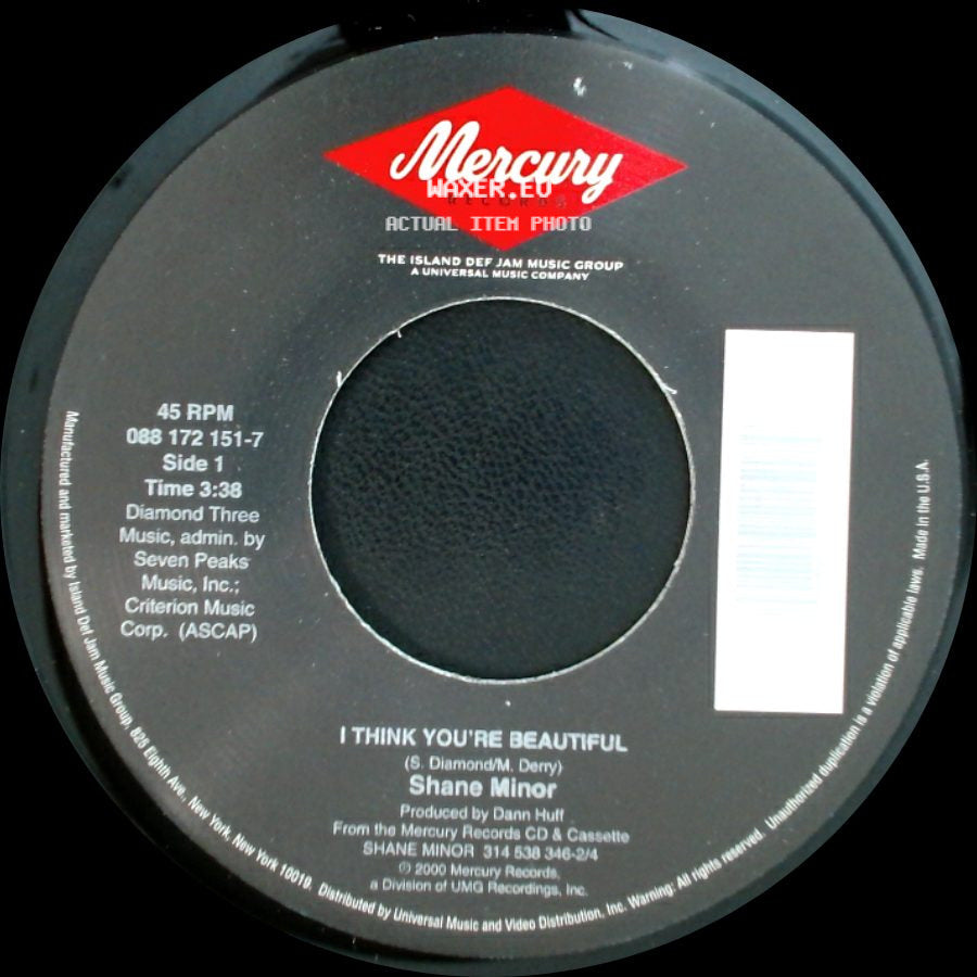 Shane Minor - I Think You're Beautiful / A Girl Like That side A