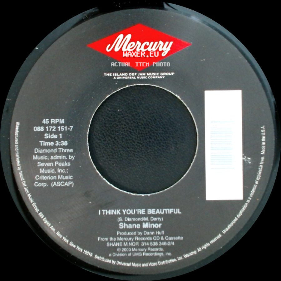 Shane Minor - I Think You're Beautiful / A Girl Like That side A