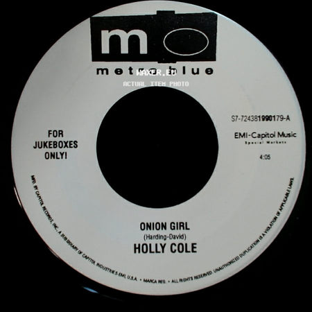 Holly Cole - Onion Girl / I've Just Seen A Face side A