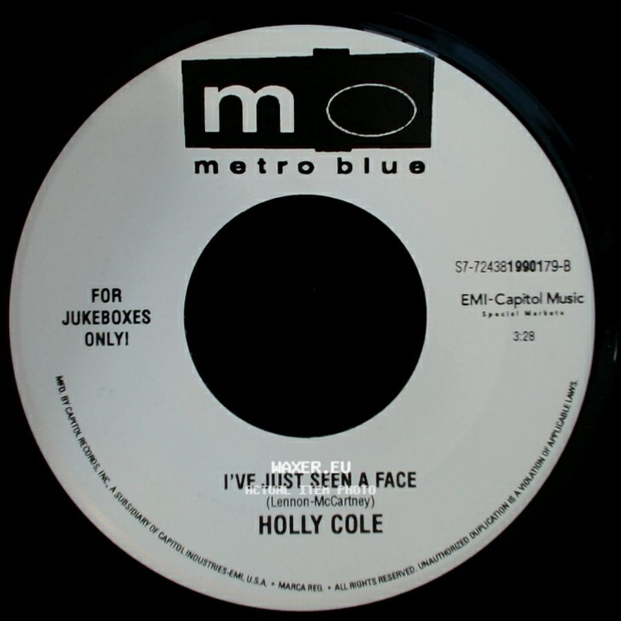 Holly Cole - Onion Girl / I've Just Seen A Face side B