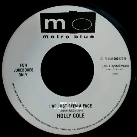 Holly Cole - Onion Girl / I've Just Seen A Face side B