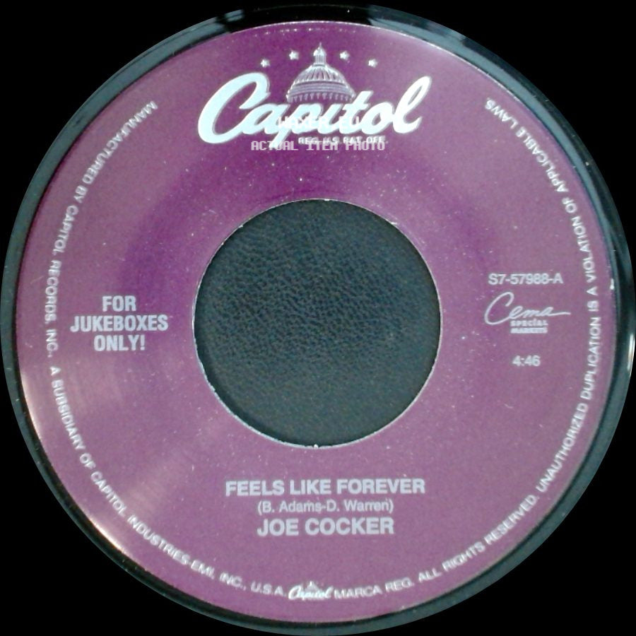 Joe Cocker - Feels Like Forever / When The Night Comes side A