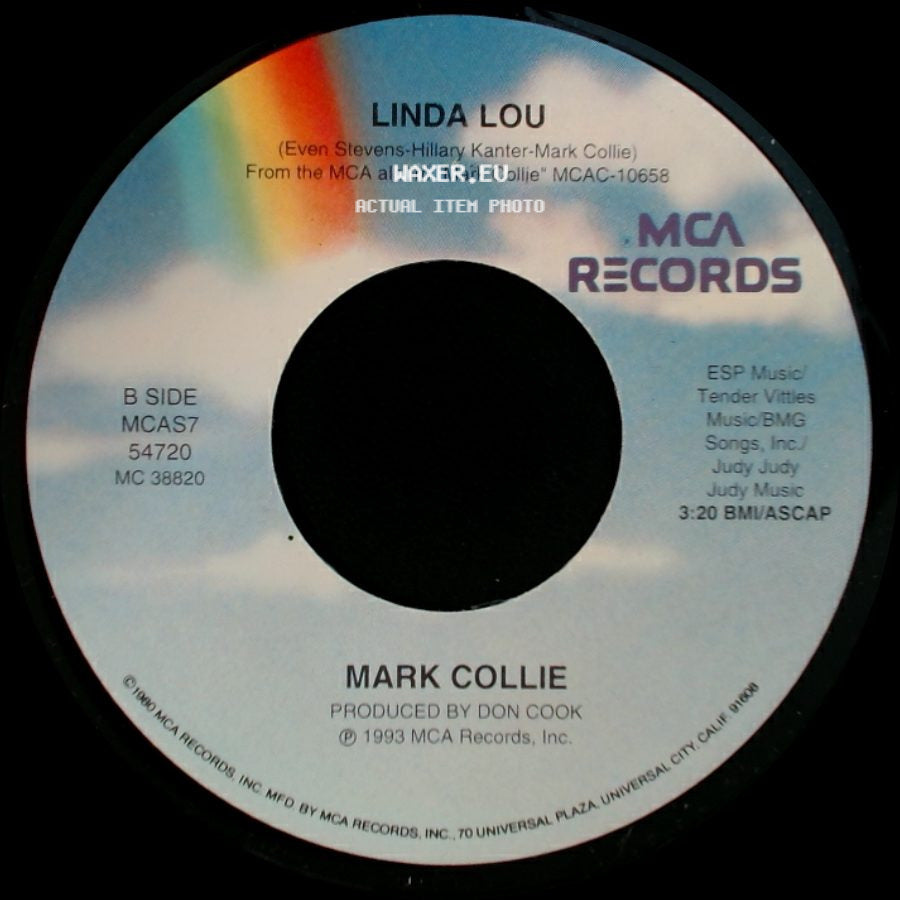 Mark Collie - Something's Gonna Change Her Mind / Linda Lou side B