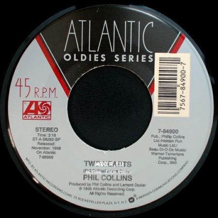 Phil Collins - Two Hearts / Groovy Kind Of Love side A
