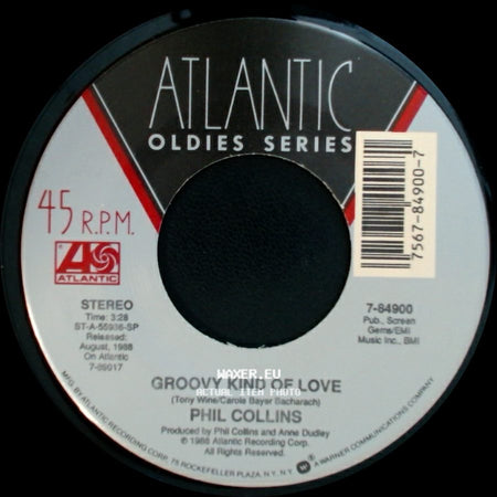 Phil Collins - Two Hearts / Groovy Kind Of Love side B