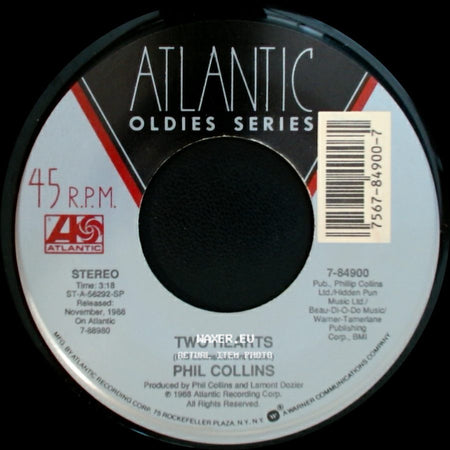 Phil Collins - Groovy Kind Of Love / Two Hearts side B