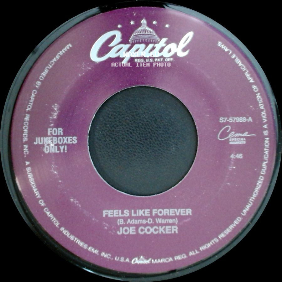 Joe Cocker - When The Night Comes / Feels Like Forever side B