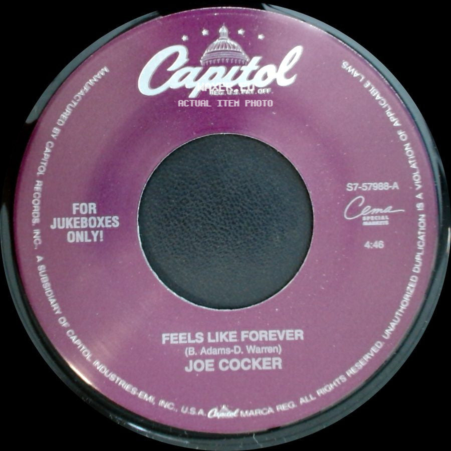 Joe Cocker - When The Night Comes / Feels Like Forever side B