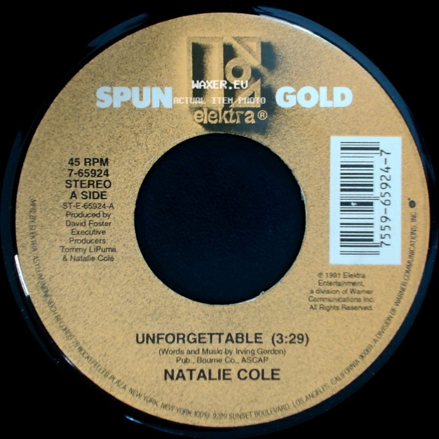 Natalie Cole - Unforgettable (3:29) / The Very Thought Of You side A