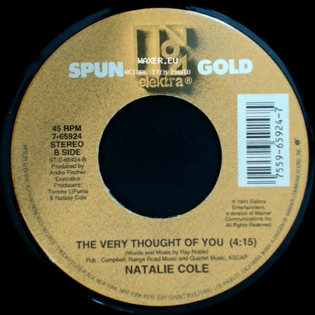 Natalie Cole - Unforgettable (3:29) / The Very Thought Of You side B