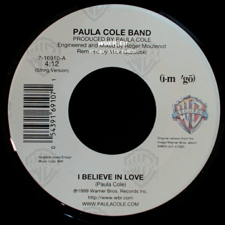 Paula Cole Band - I Believe In Love / Night side A