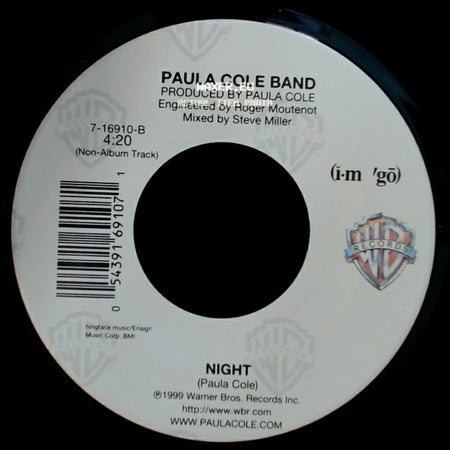 Paula Cole Band - I Believe In Love / Night side B