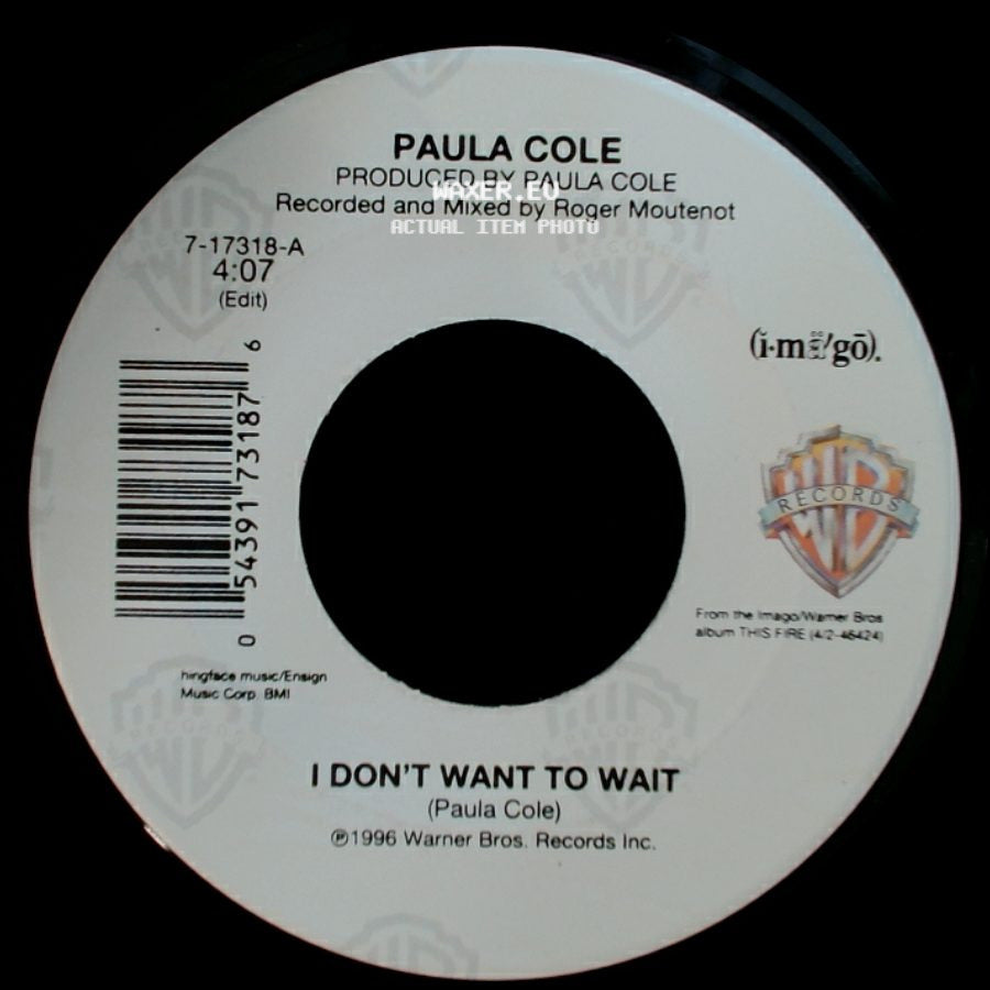 Paula Cole - Hitler's Brothers / I Don't Want To Wait side B