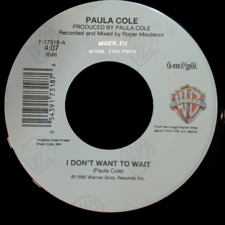 Paula Cole - I Don't Want To Wait / Hitler's Brothers side A