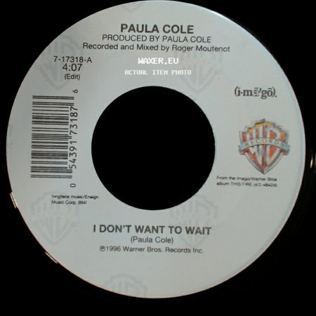 Paula Cole - I Don't Want To Wait / Hitler's Brothers side A