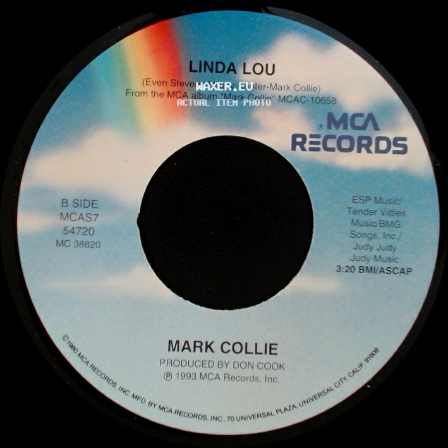 Mark Collie - Something's Gonna Change Her Mind / Linda Lou side B