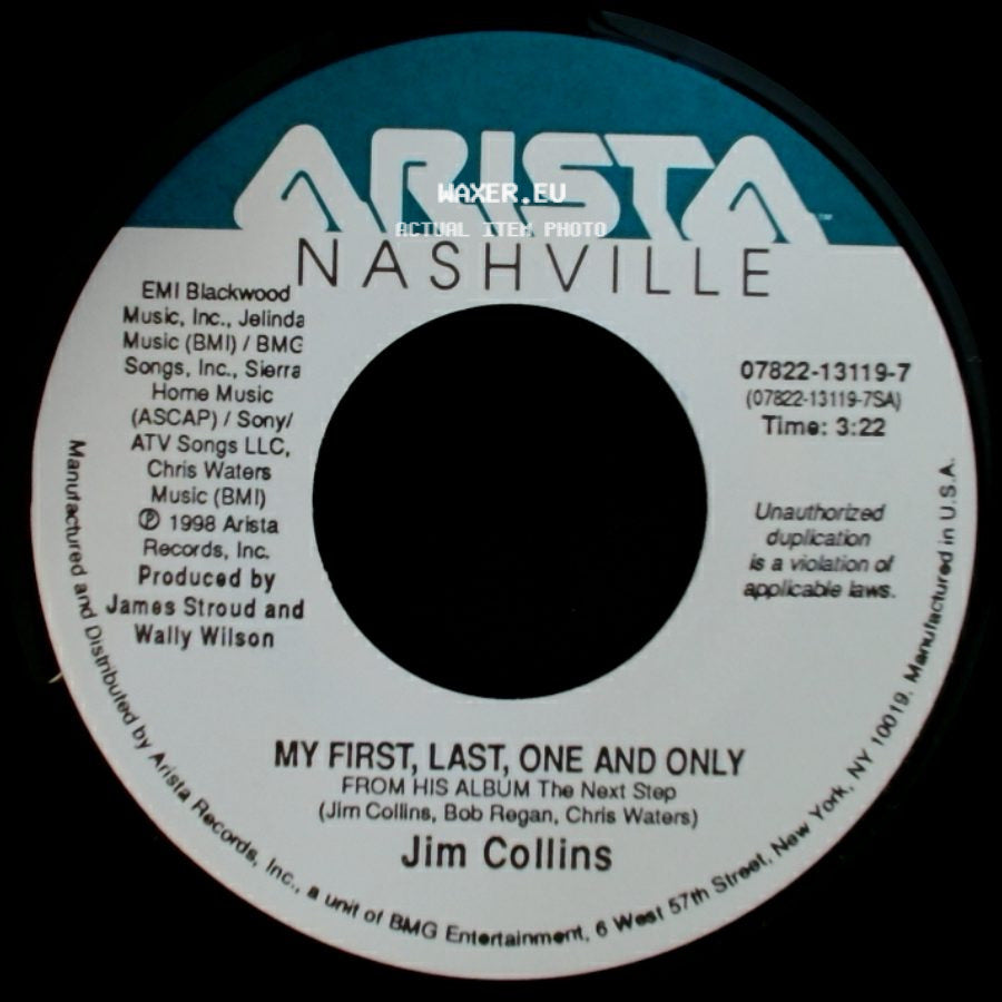 Jim Collins - I Can Let Go Now / My First, Last, One And Only side B