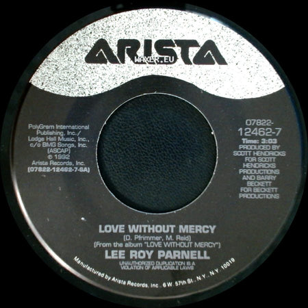 Lee Roy Parnell - Done Deal / Love Without Mercy side B