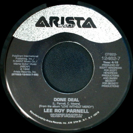 Lee Roy Parnell - Done Deal / Love Without Mercy side A