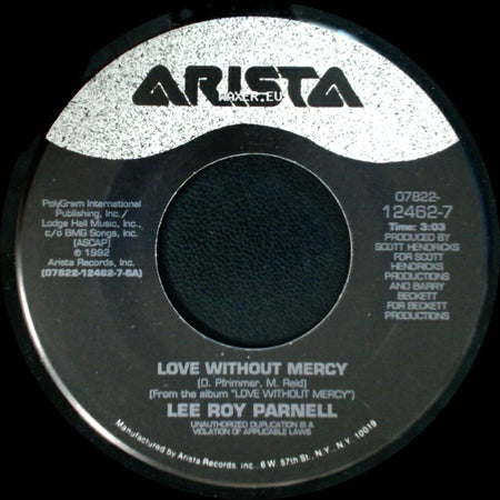 Lee Roy Parnell - Done Deal / Love Without Mercy side B