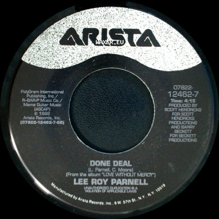 Lee Roy Parnell - Done Deal / Love Without Mercy side A