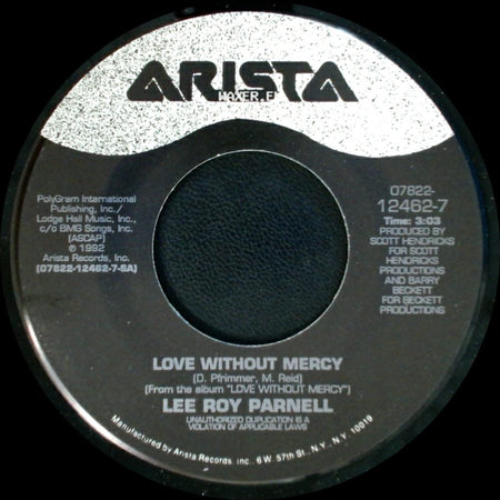 Lee Roy Parnell - Done Deal / Love Without Mercy side B