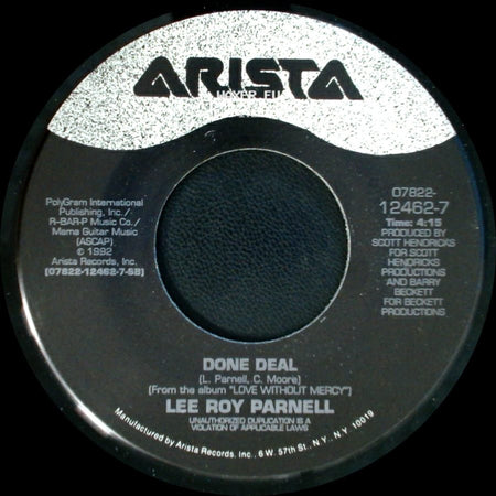 Lee Roy Parnell - Done Deal / Love Without Mercy side A