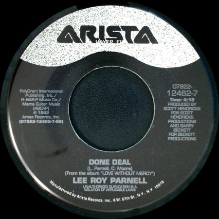 Lee Roy Parnell - Done Deal / Love Without Mercy side A