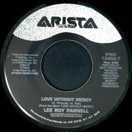 Lee Roy Parnell - Done Deal / Love Without Mercy side B
