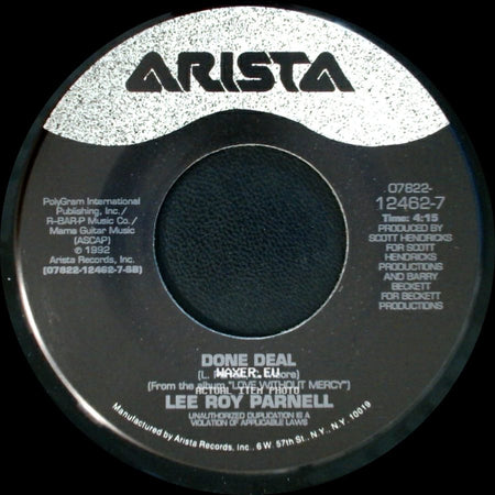 Lee Roy Parnell - Done Deal / Love Without Mercy side A