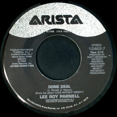 Lee Roy Parnell - Done Deal / Love Without Mercy side A