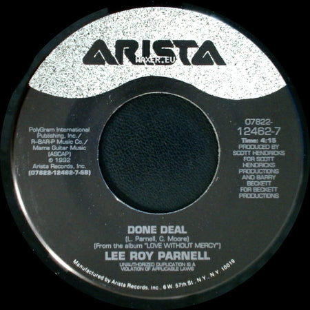 Lee Roy Parnell - Done Deal / Love Without Mercy side A