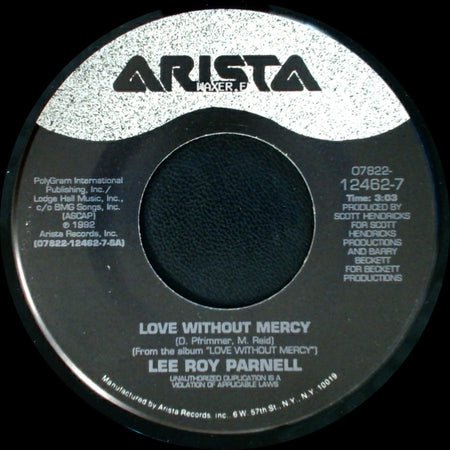 Lee Roy Parnell - Done Deal / Love Without Mercy side B