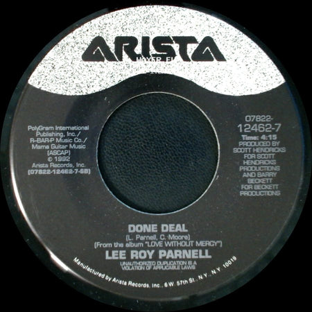 Lee Roy Parnell - Done Deal / Love Without Mercy side A
