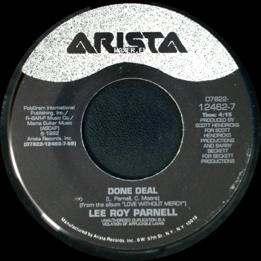 Lee Roy Parnell - Love Without Mercy / Done Deal side B