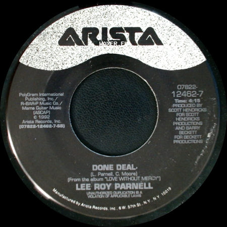 Lee Roy Parnell - Done Deal / Love Without Mercy side A