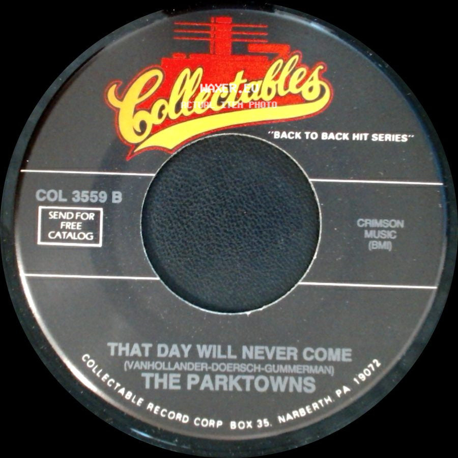 The Parktowns / Mike Pedicin Quintet - That Day Will Never Come / Shake A Hand side A