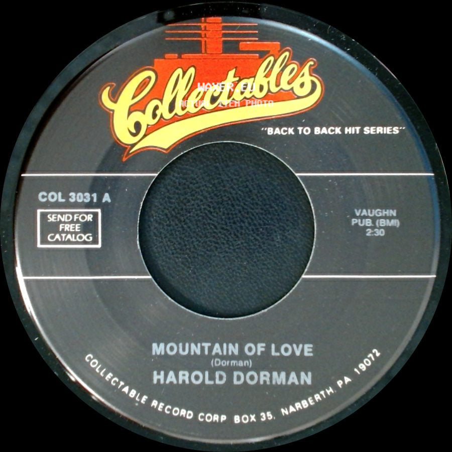 Harold Dorman / Robert Parker - Mountain Of Love / Barefootin' side A