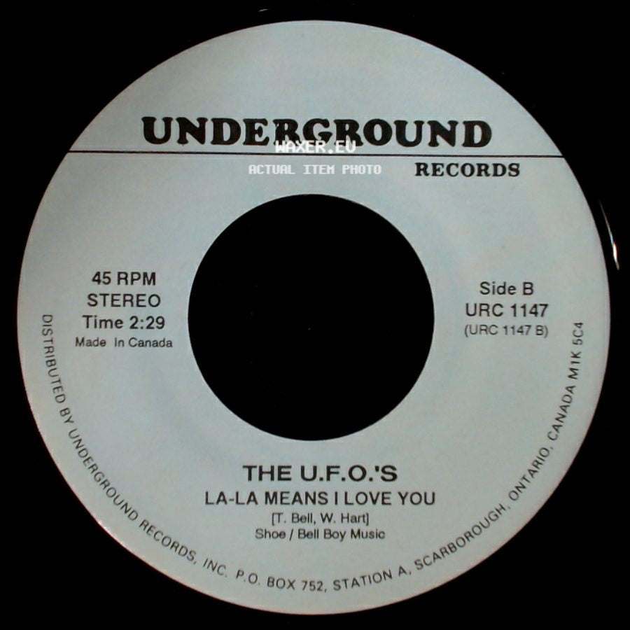 Reg Owen And His Orchestra / The U.F.O.'s - Manhattan Spiritual / La-La Means I Love You side B