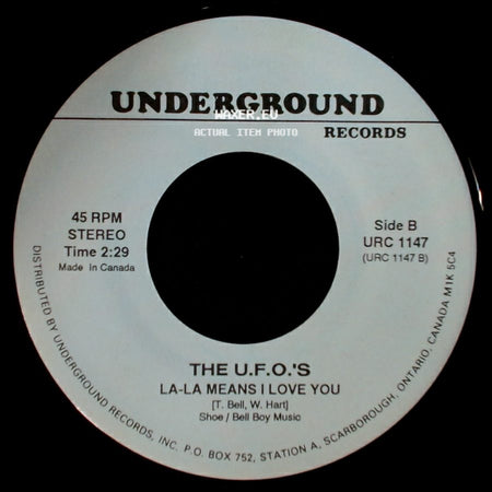 Reg Owen And His Orchestra / The U.F.O.'s - Manhattan Spiritual / La-La Means I Love You side B