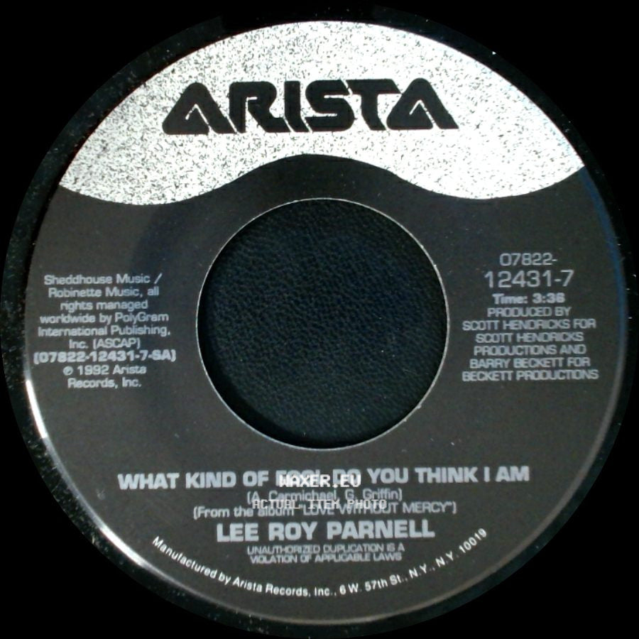 Lee Roy Parnell - Roller Coaster / What Kind Of Fool Do You Think I Am side B