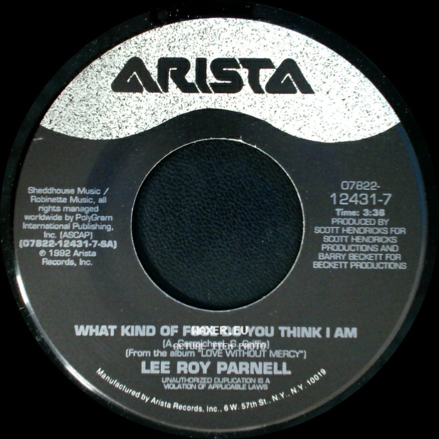 Lee Roy Parnell - Roller Coaster / What Kind Of Fool Do You Think I Am side B