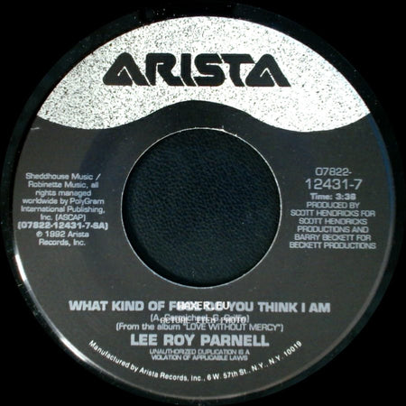 Lee Roy Parnell - Roller Coaster / What Kind Of Fool Do You Think I Am side B
